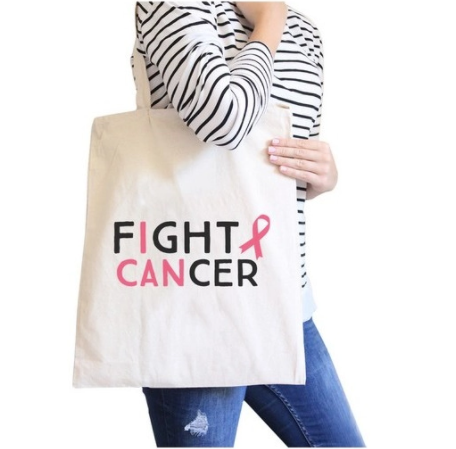 Breast cancer gift bag basket care package cancer tote bag