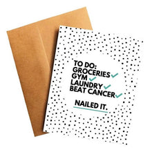 Load image into Gallery viewer, Cancer Card Beat Cancer List