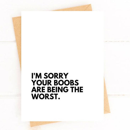 Cancer Card Boobs Being The Worst