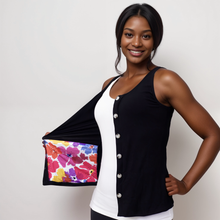 Load image into Gallery viewer, Mastectomy Recovery Button Down Tank with Surgical Drain Pockets