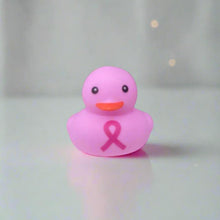 Load image into Gallery viewer, Pink Ribbon Rubber Duck