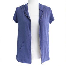 Load image into Gallery viewer, Mastectomy Hoodie with Surgical Drain Pockets Short Sleeve