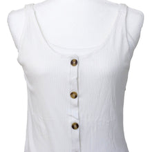 Load image into Gallery viewer, Mastectomy Recovery Button Front Tank with Surgical Drain Pockets
